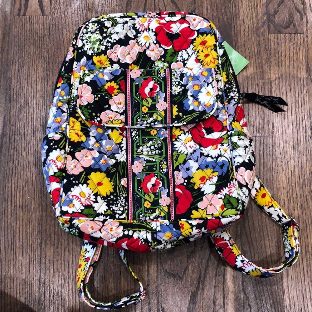 Vera Bradley poppy fields backpack! NWT!